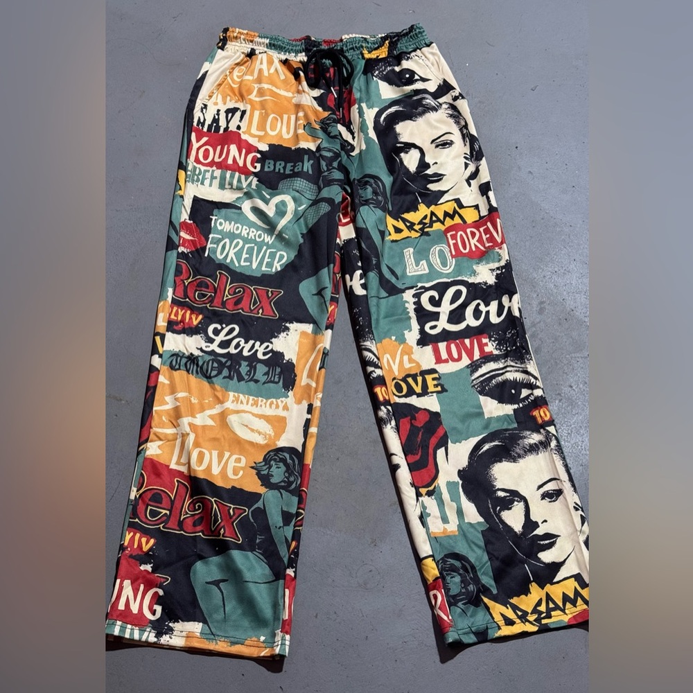 Unlisted Colorful Graphic Joggers
